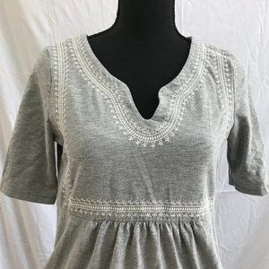 XS Maternity Gap Gray Short Sleeve Dress